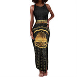 Personalized Liberia Tank Maxi Dress Vai Syllabary Pattern - African Pride