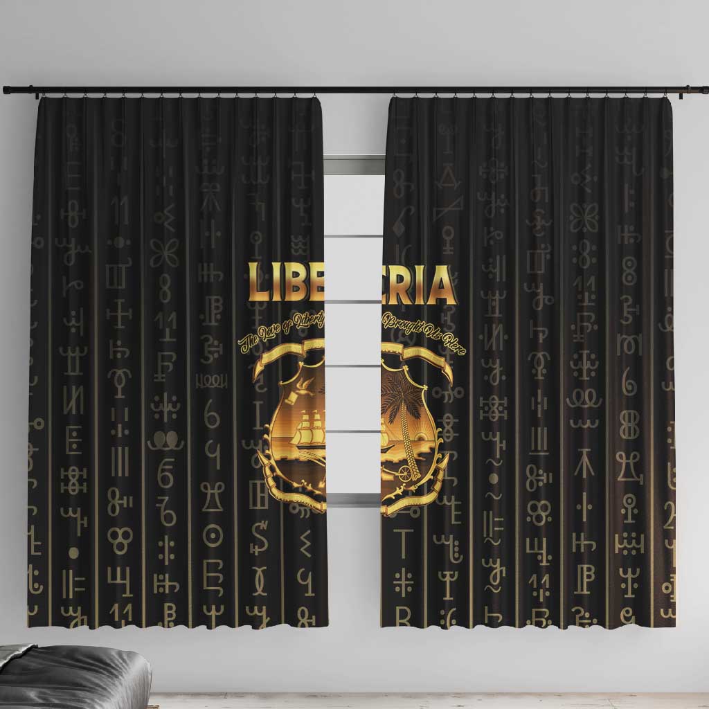 Liberia Window Curtain Vai Syllabary Pattern - African Pride