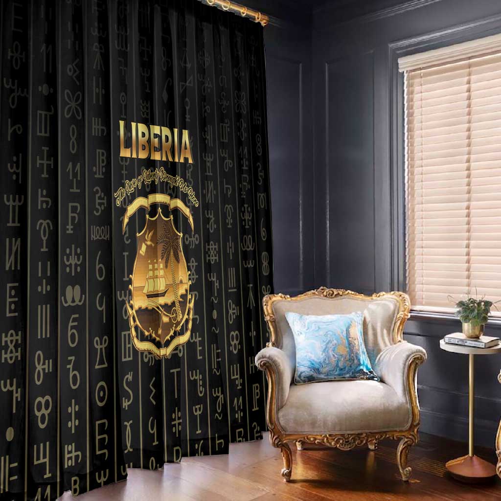 Liberia Window Curtain Vai Syllabary Pattern - African Pride