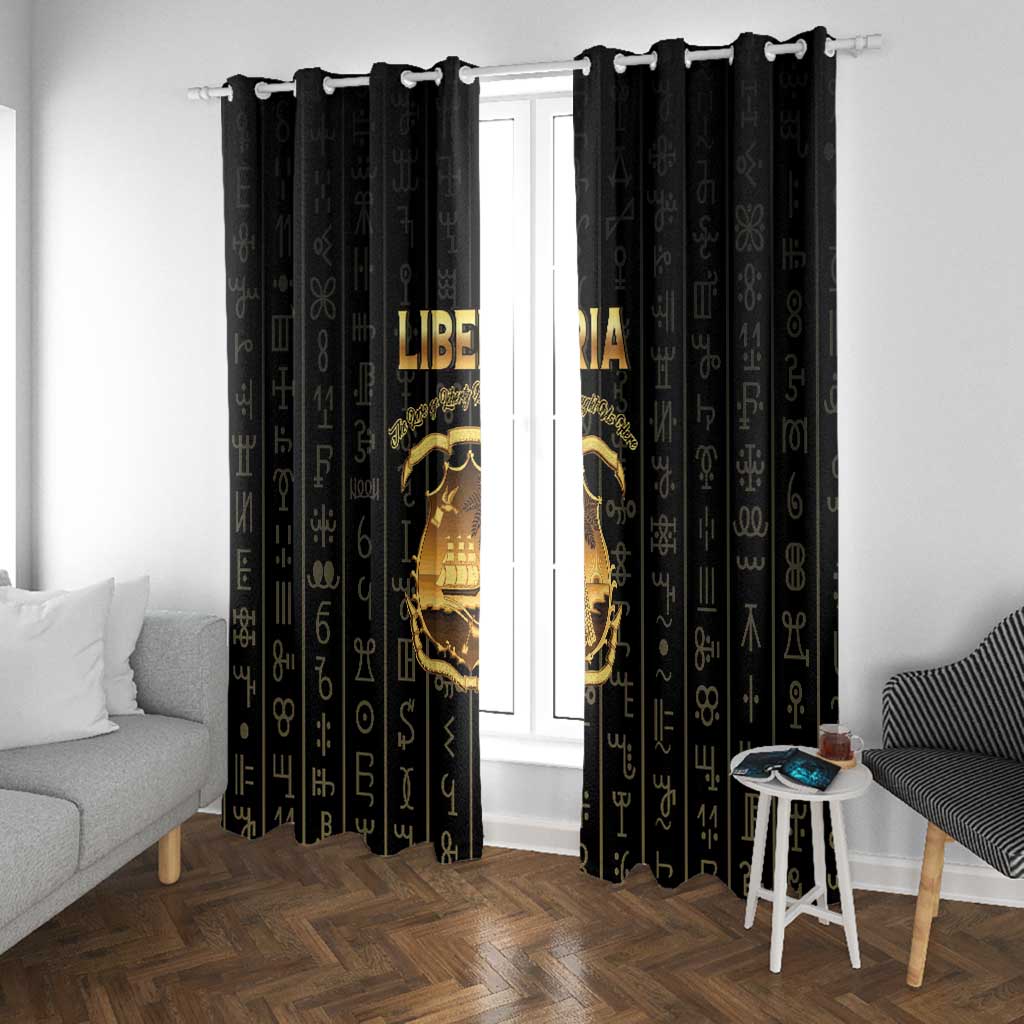 Liberia Window Curtain Vai Syllabary Pattern - African Pride