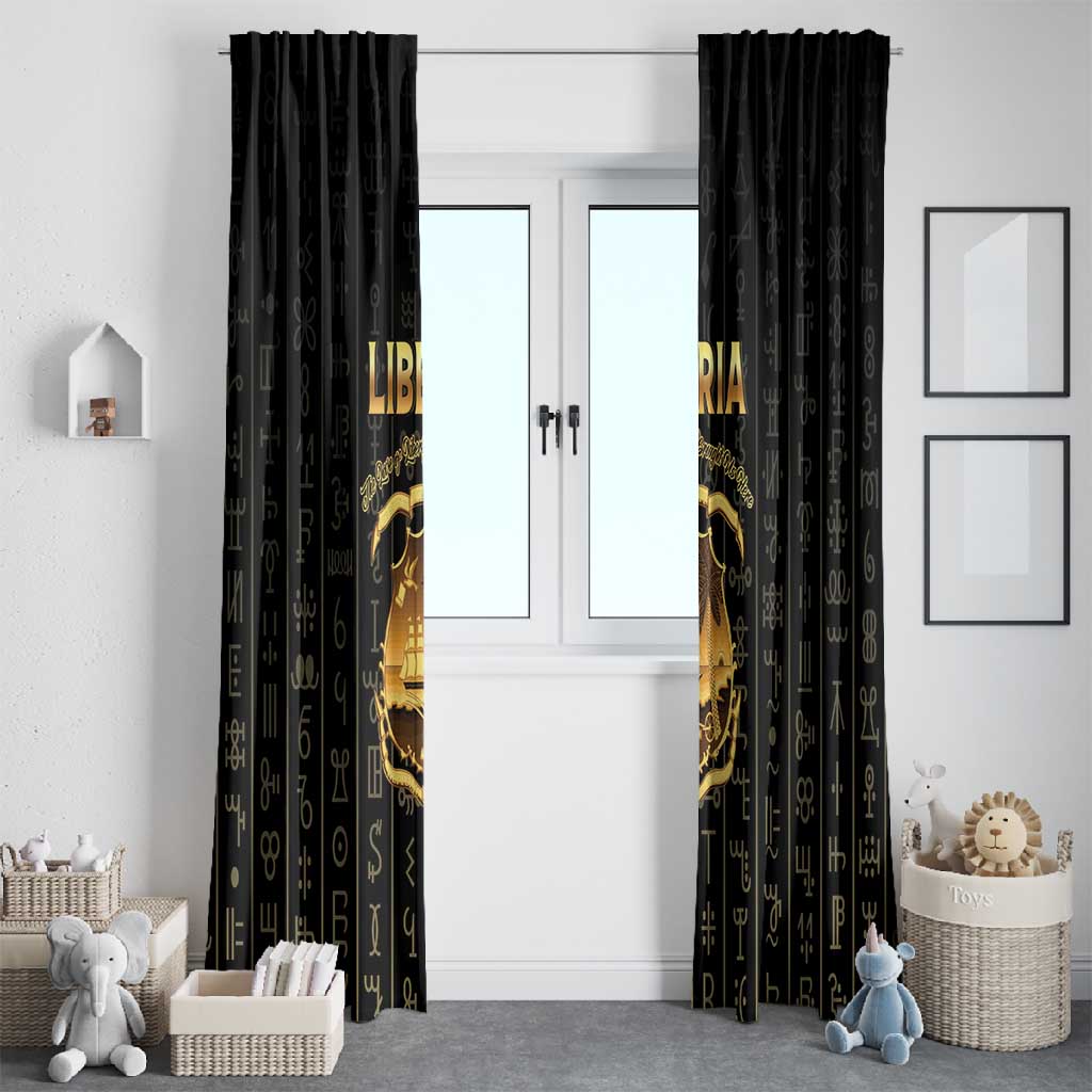 Liberia Window Curtain Vai Syllabary Pattern - African Pride