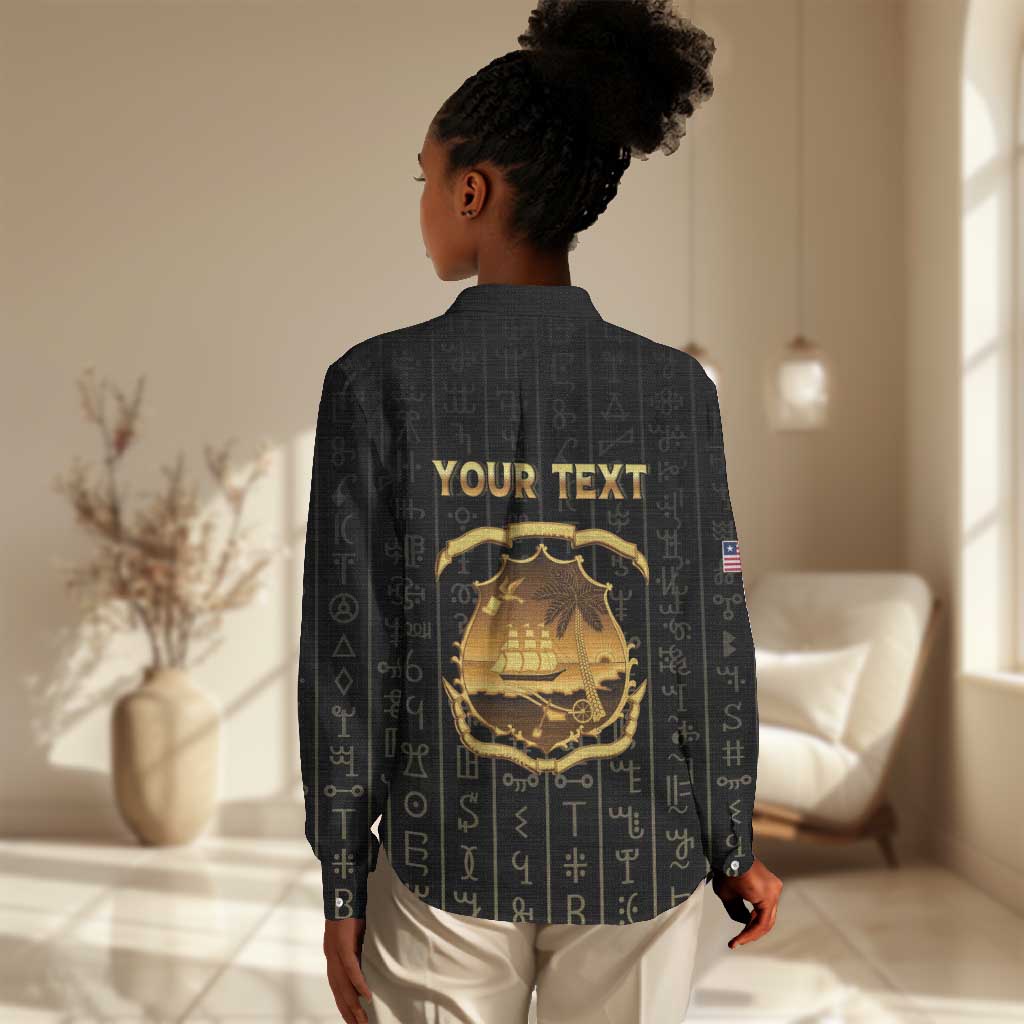 Personalized Liberia Women Casual Shirt Vai Syllabary Pattern - African Pride