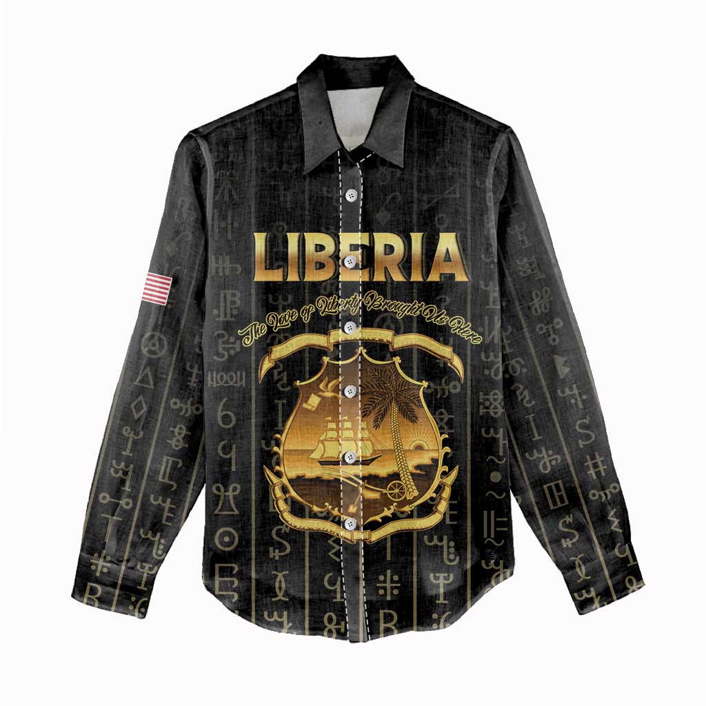 Personalized Liberia Women Casual Shirt Vai Syllabary Pattern - African Pride