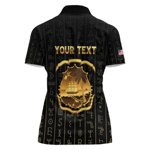 Personalized Liberia Women Polo Shirt Vai Syllabary Pattern - African Pride