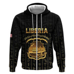 Personalized Liberia Zip Hoodie Vai Syllabary Pattern - African Pride