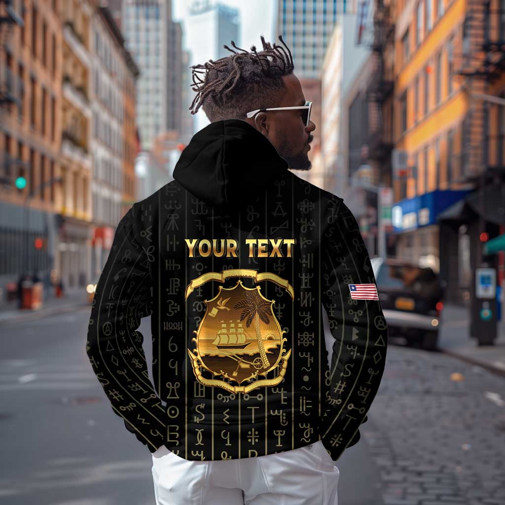 Personalized Liberia Zip Hoodie Vai Syllabary Pattern - African Pride