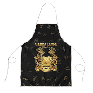 Sierra Leone Vai Syllabary Heritage Apron National Emblem Golden Style