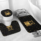 Sierra Leone Vai Syllabary Heritage Bathroom Set National Emblem Golden Style