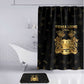 Sierra Leone Vai Syllabary Heritage Bathroom Set National Emblem Golden Style
