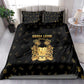 Sierra Leone National Emblem Golden Bedding Set Vai Syllabary Heritage - African Pride