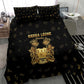 Sierra Leone National Emblem Golden Bedding Set Vai Syllabary Heritage - African Pride