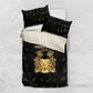 Sierra Leone National Emblem Golden Bedding Set Vai Syllabary Heritage - African Pride