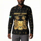 Personalized Sierra Leone Vai Syllabary Heritage Button Sweatshirt National Emblem Golden Style