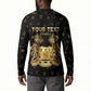 Personalized Sierra Leone Vai Syllabary Heritage Button Sweatshirt National Emblem Golden Style