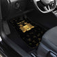 Personalized Sierra Leone National Emblem Golden Car Mats Vai Syllabary Heritage - African Pride