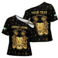 Personalized Sierra Leone Vai Syllabary Heritage Cross Shoulder Shirt National Emblem Golden Style