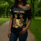 Personalized Sierra Leone Vai Syllabary Heritage Cross Shoulder Shirt National Emblem Golden Style