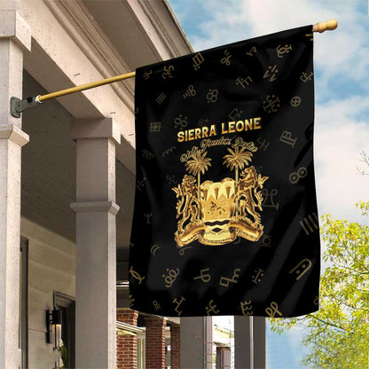 Sierra Leone National Emblem Golden Garden Flag Vai Syllabary Heritage - African Pride