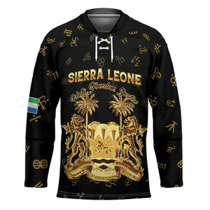 Personalized Sierra Leone Vai Syllabary Heritage Hockey Jersey National Emblem Golden Style