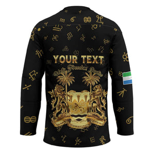 Personalized Sierra Leone Vai Syllabary Heritage Hockey Jersey National Emblem Golden Style