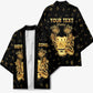 Personalized Sierra Leone Vai Syllabary Heritage Kimono National Emblem Golden Style