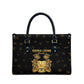 Sierra Leone Vai Syllabary Heritage Leather Bag National Emblem Golden Style