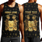 Personalized Sierra Leone National Emblem Golden Men Tank Top Vai Syllabary Heritage - African Pride