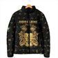 Personalized Sierra Leone Vai Syllabary Heritage Padded Jacket National Emblem Golden Style