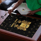 Sierra Leone Vai Syllabary Heritage Puzzle National Emblem Golden Style