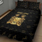 Sierra Leone National Emblem Golden Quilt Bed Set Vai Syllabary Heritage - African Pride