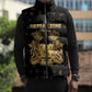 Personalized Sierra Leone Vai Syllabary Heritage Sleeveless Puffer Jacket National Emblem Golden Style