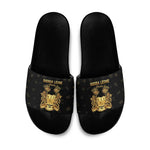 Sierra Leone Vai Syllabary Heritage Slide Sandals National Emblem Golden Style