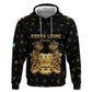 Personalized Sierra Leone National Emblem Golden Zip Hoodie Vai Syllabary Heritage - African Pride
