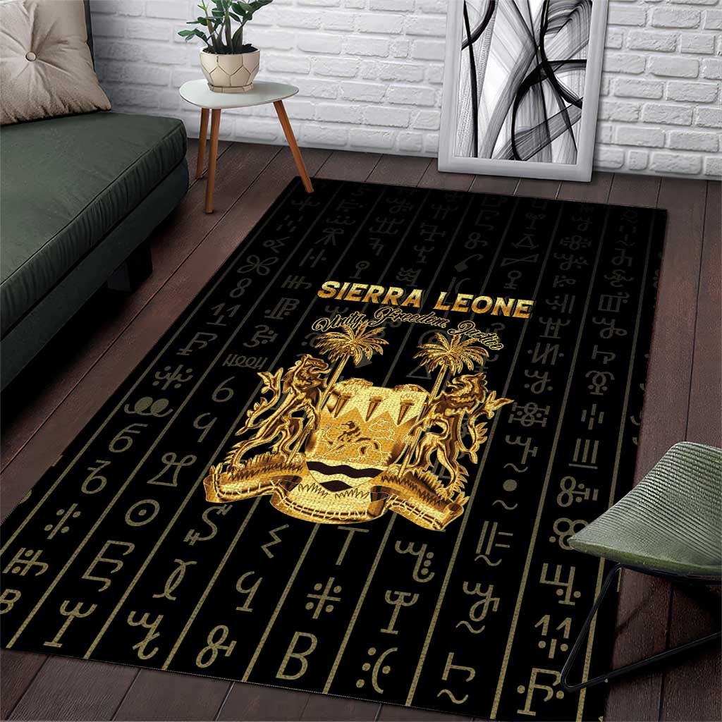 Sierra Leone Area Rug Vai Syllabary Pattern - African Pride