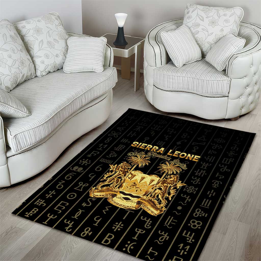 Sierra Leone Area Rug Vai Syllabary Pattern - African Pride