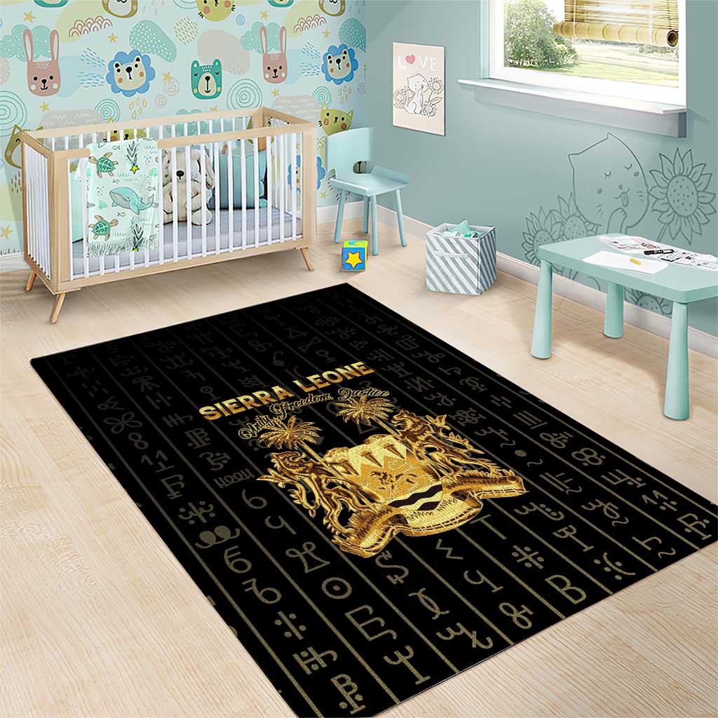 Sierra Leone Area Rug Vai Syllabary Pattern - African Pride