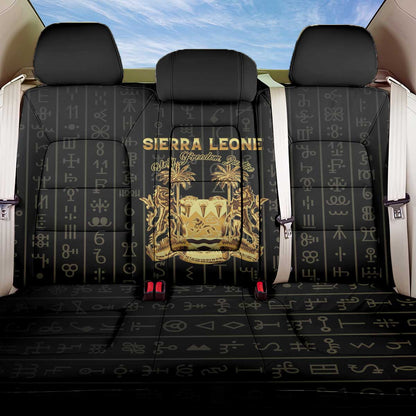 Sierra Leone Back Car Seat Cover Vai Syllabary Pattern - African Pride