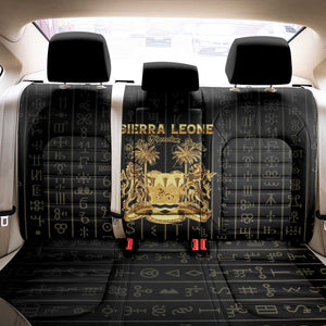 Sierra Leone Back Car Seat Cover Vai Syllabary Pattern - African Pride