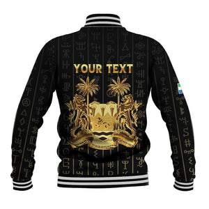 Personalized Sierra Leone Baseball Jacket Vai Syllabary Pattern - African Pride
