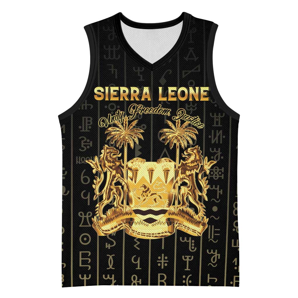 Personalized Sierra Leone Basketball Jersey Vai Syllabary Pattern - African Pride