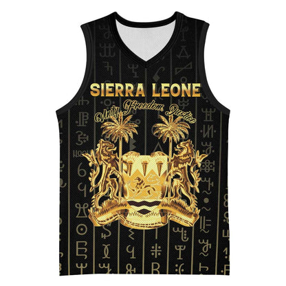 Personalized Sierra Leone Basketball Jersey Vai Syllabary Pattern - African Pride