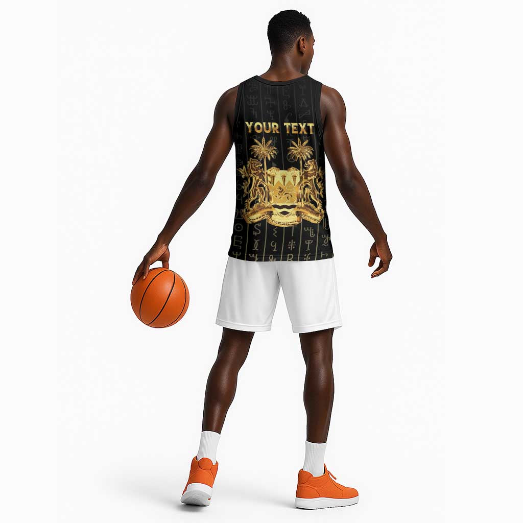 Personalized Sierra Leone Basketball Jersey Vai Syllabary Pattern - African Pride