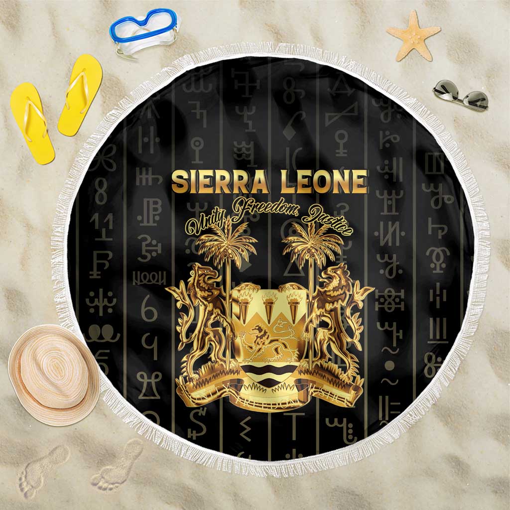 Sierra Leone Beach Blanket Vai Syllabary Pattern - African Pride