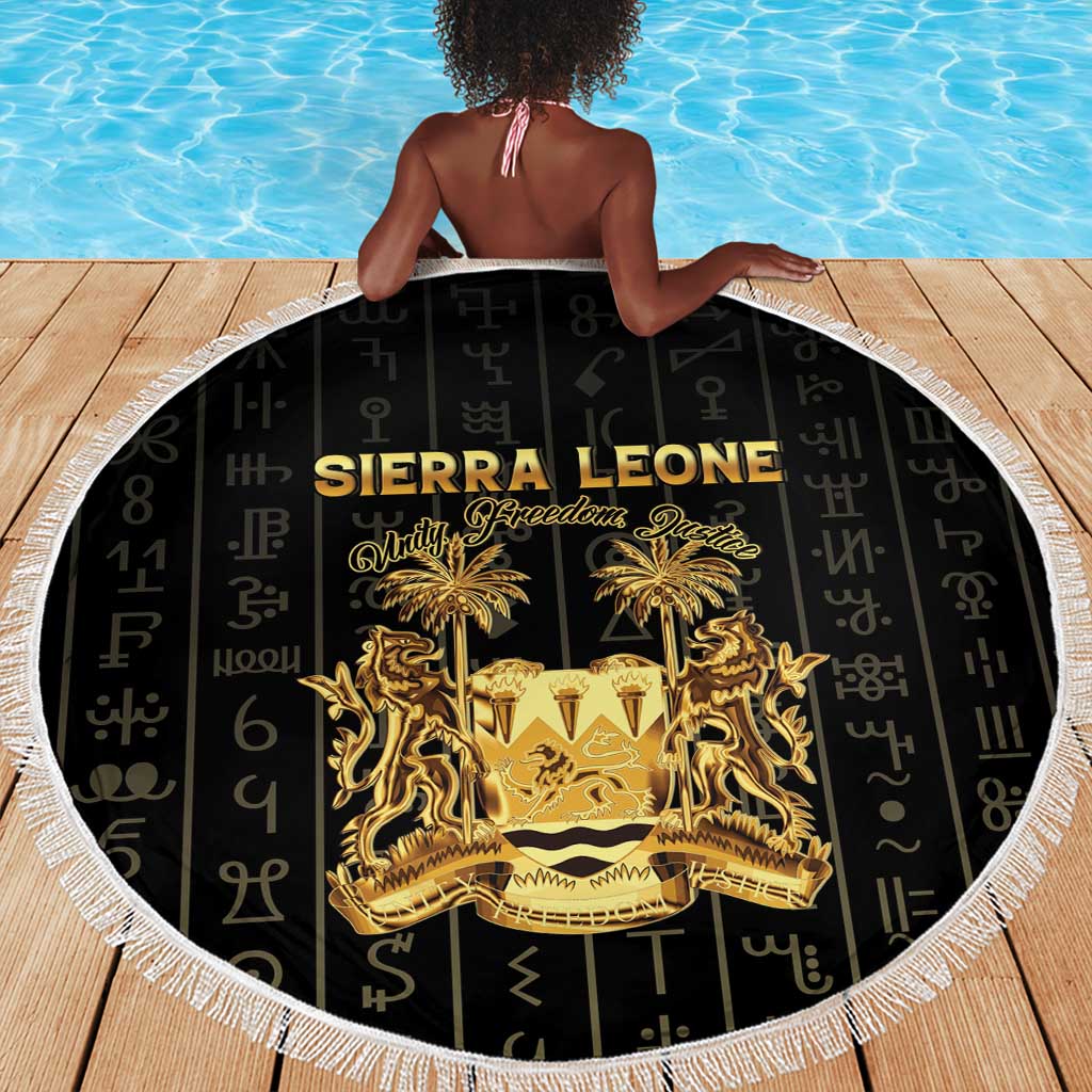 Sierra Leone Beach Blanket Vai Syllabary Pattern - African Pride