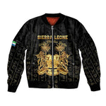 Personalized Sierra Leone Bomber Jacket Vai Syllabary Pattern - African Pride