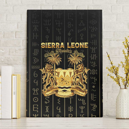 Sierra Leone Canvas Wall Art Vai Syllabary Pattern - African Pride