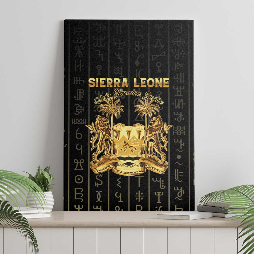 Sierra Leone Canvas Wall Art Vai Syllabary Pattern - African Pride