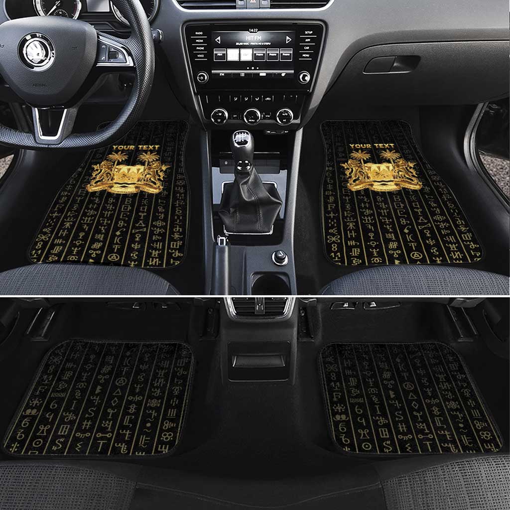 Personalized Sierra Leone Car Mats Vai Syllabary Pattern - African Pride