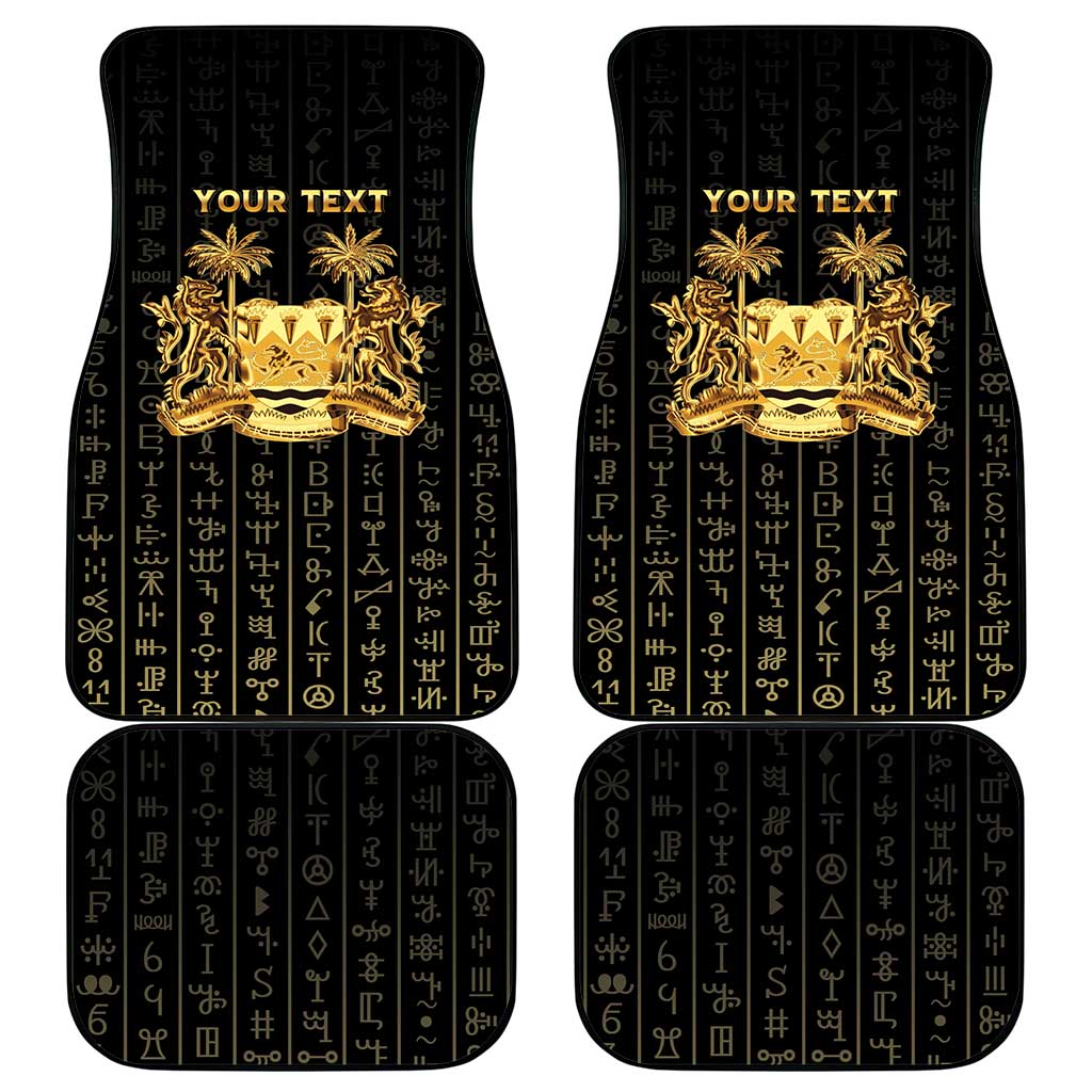 Personalized Sierra Leone Car Mats Vai Syllabary Pattern - African Pride