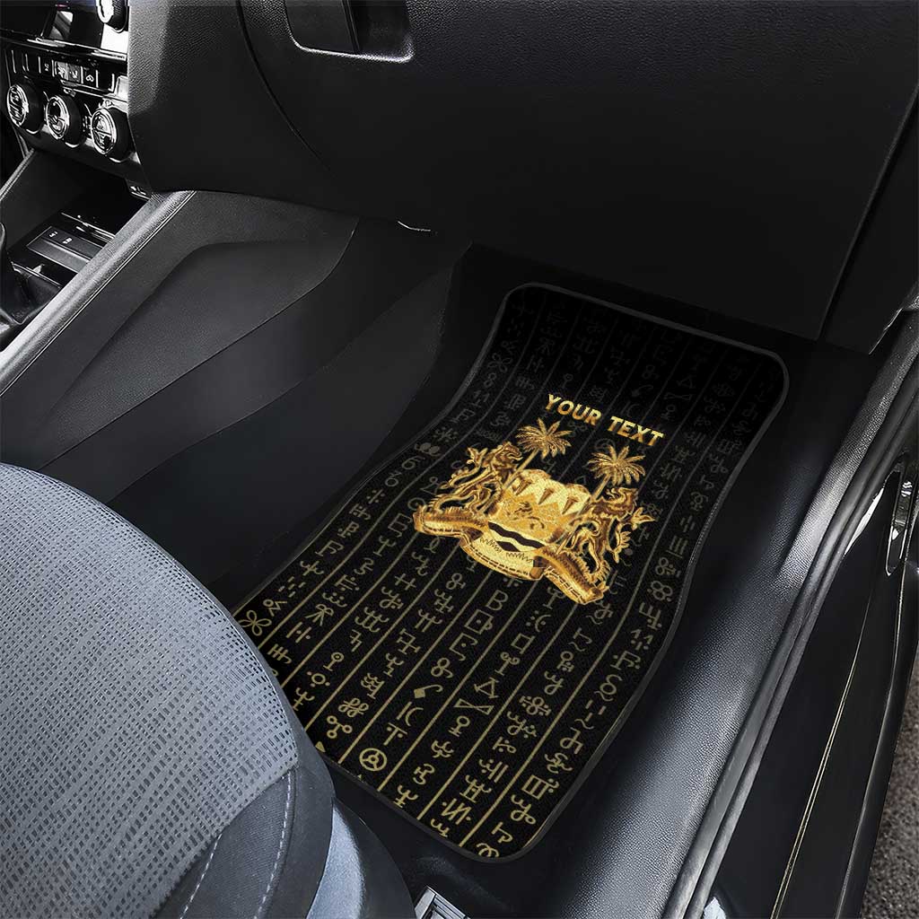 Personalized Sierra Leone Car Mats Vai Syllabary Pattern - African Pride